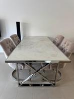 Richmond eettafel set met 4 stoelen IZGS, Huis en Inrichting, Tafels | Eettafels, Ophalen, 200 cm of meer, 50 tot 100 cm, Zo goed als nieuw