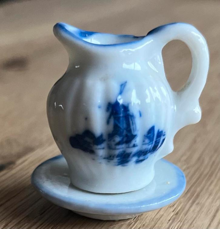 Miniatuur Delfts blauw Theeservies, Antiek en Kunst, Antiek | Keramiek en Aardewerk, Ophalen of Verzenden