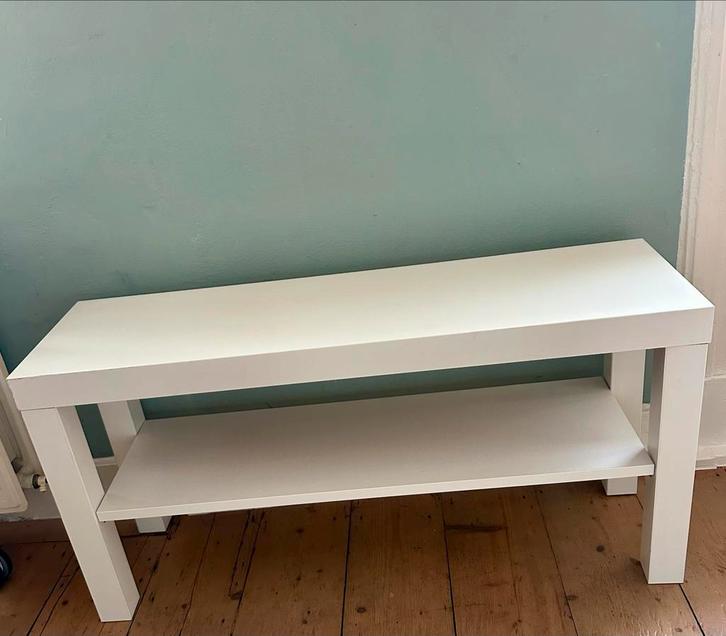 Witte Bijzettafel / Side Table, Huis en Inrichting, Kasten | Televisiemeubels, Gebruikt, Minder dan 100 cm, Minder dan 50 cm, Minder dan 25 cm