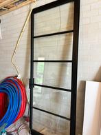Stalen schuifdeuren, Ophalen, 80 tot 100 cm, 215 cm of meer, Binnendeur