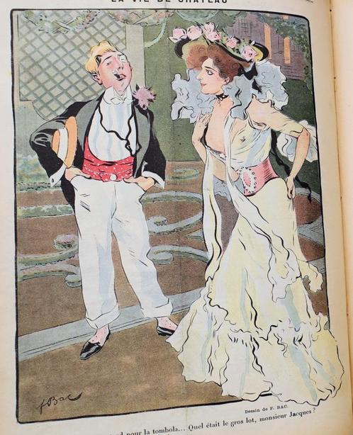 Le Journal Amusant JAARGANG 1901 Art Nouveau Satire, Antiek en Kunst, Antiek | Boeken en Bijbels, Ophalen of Verzenden