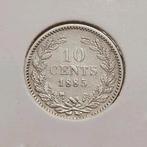 10 cent 1885 Nederland, Koning Willem III, Verzenden, Zilver, 10 cent