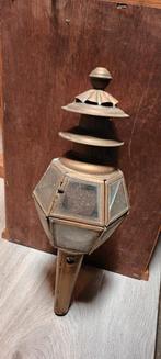 Antieke koperen koetslamp, Antiek en Kunst, Antiek | Lampen, Ophalen of Verzenden