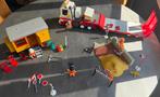 Playmobil bouw, truck met oplegger, bouwkeet etc, Ophalen of Verzenden, Gebruikt