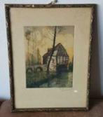 Ets kempen Brabant Charles Bougard (1865-1926) Piron, Antiek en Kunst, Ophalen