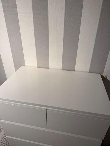 Hoge ladekast IKEA MALM - 6 lades - Wit - Zo goed als nieuw - afbeelding 3