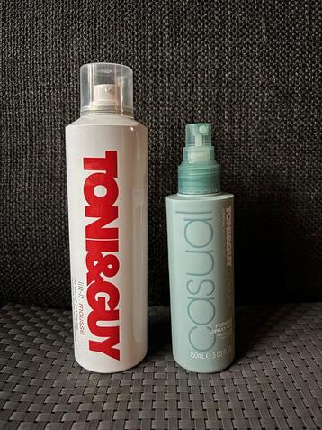 Toni&Guy Haarstyling Set - haarmousse & Spray Gel beschikbaar voor biedingen