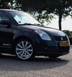Suzuki Swift 1.6 3D Sport 2009 Zwart, Auto's, Voorwielaandrijving, 1005 kg, Zwart, 4 cilinders