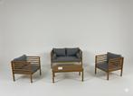 LEEGVERKOOP tuinset - nieuw - bruin - bankje - lounge, Ophalen, Nieuw
