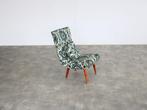 vintage fauteuil | stoel | jaren 60 | Zweeds, Huis en Inrichting, Fauteuils, Hout, Gebruikt, Minder dan 75 cm, Ophalen of Verzenden