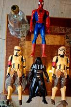 4 Hasbro Actiefiguren: Star Wars & Spiderman, Ophalen of Verzenden, Gebruikt