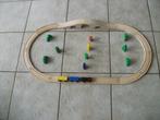 Treinbaan 25 delig, Kinderen en Baby's, Speelgoed | Houten speelgoed, Ophalen of Verzenden, Gebruikt, Overige typen