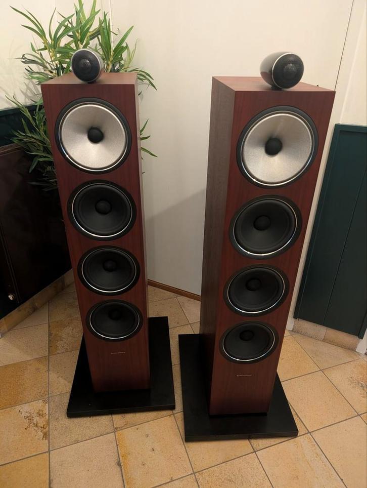 Bowers en wilkins 702S2, Audio, Tv en Foto, Luidsprekers, Zo goed als nieuw, Front, Rear of Stereo speakers, 120 watt of meer