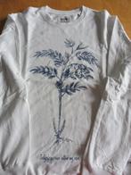 Witte sweater met plantprint maat XL, Wit, Maat 56/58 (XL), Ophalen of Verzenden, Zo goed als nieuw