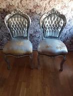 Twee zilveren barok sierstoelen (opknapper of decoratie), Antiek en Kunst, Antiek | Meubels | Stoelen en Banken, Ophalen
