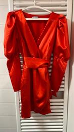 Loavies kerst feest partyjurkje satijn. Zeer stijlvol xs s, Zwart, Ophalen of Verzenden, Zo goed als nieuw, Maat 34 (XS) of kleiner