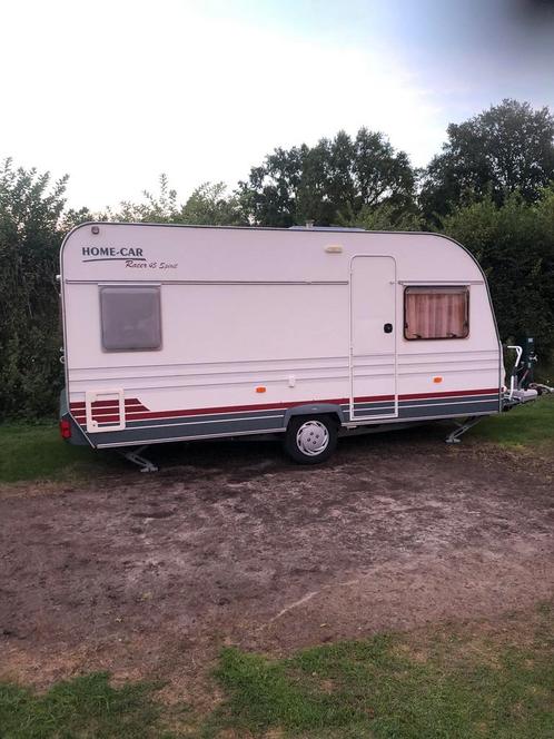 Home Car Racer 45, 4 p, frans bed, voortent, fietsendrager, Caravans en Kamperen, Caravans, Particulier, tot en met 4, 750 - 1000 kg
