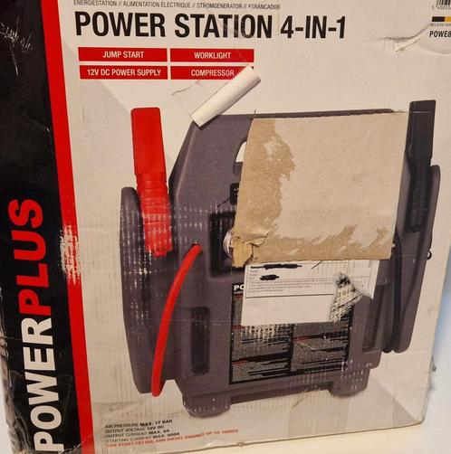 Powerplus 80090 Powerplus 4 in 1 Energiestation., Auto diversen, Jumpstarters, Zo goed als nieuw, Ophalen of Verzenden