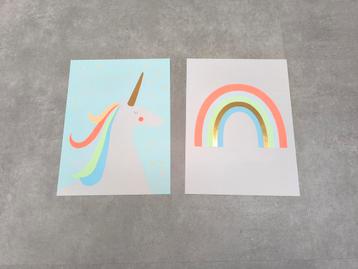 Kinderkamer posters met 2 lijsten beschikbaar voor biedingen