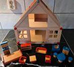 Leuk houten poppenhuis te koop, Ophalen of Verzenden, Poppenhuis