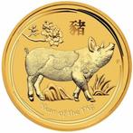 Gouden munt Australië Lunar II Year of the pig 2019 1/20 Oz, Postzegels en Munten, Edelmetalen en Baren, Goud, Ophalen of Verzenden