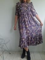 Lolly's Laundry midi jurk. Maat XL. Blauw/lila/print., Kleding | Dames, Jurken, Blauw, Nijmegen, Nieuw, Ophalen of Verzenden
