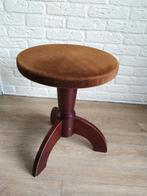 vintage ronde piano kruk verstelbaar, Ophalen, In hoogte verstelbaar, Gebruikt, Hout