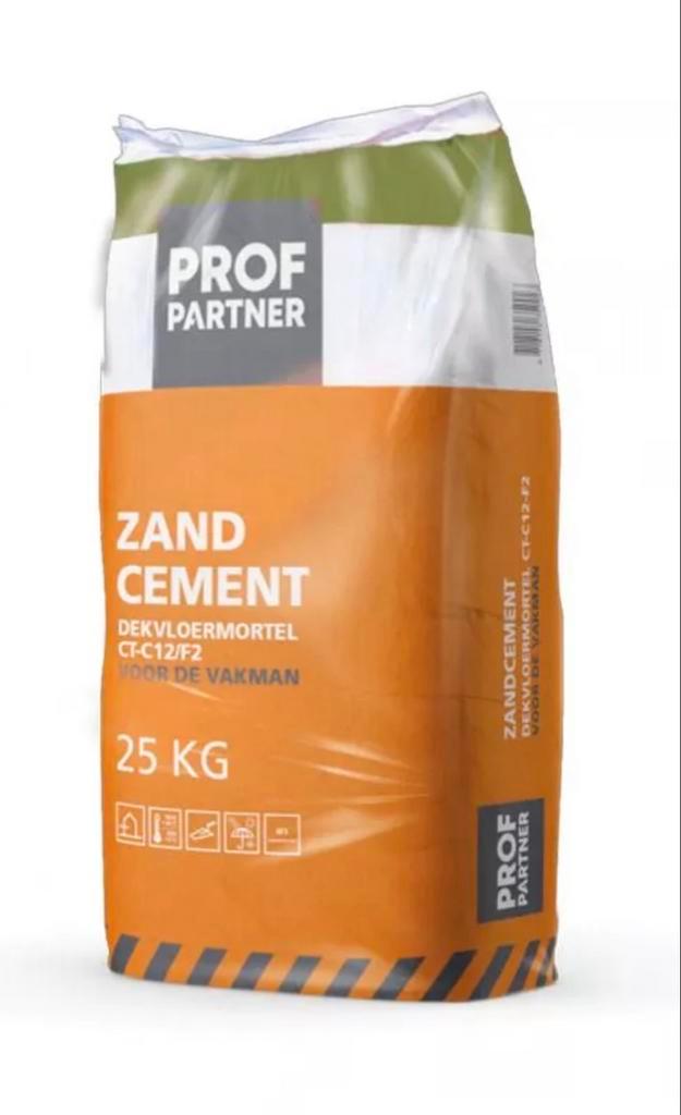 37 zakken ProfPartner Zandcementmortel 25kg - Nieuw!, Doe-het-zelf en Verbouw, Metselstenen, Nieuw, Overige typen, Ophalen