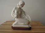 sierlijke dame Art Deco, Antiek en Kunst, Kunst | Beelden en Houtsnijwerken, Ophalen of Verzenden