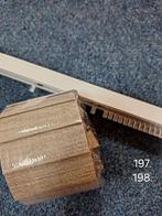 198. rail met lamellen 50 cm br x 211,5 cm h, Ophalen, 7 stuks lamellen van 89 mm breed, 200 cm of meer, Beige