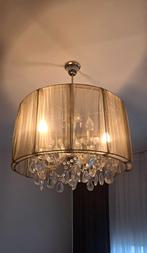 kroonluchter kristal organza lampenkap, Huis en Inrichting, Lampen | Kroonluchters, Ophalen, Gebruikt