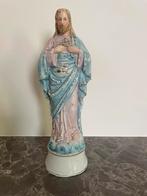 Christus Heilig Hart beeld  van Bisque porselein 22 cm hoog, Antiek en Kunst, Antiek | Religie, Ophalen of Verzenden