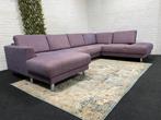 Hoekbank U bank paars - Gereinigd - Gratis Levering, 250 tot 300 cm, Gebruikt, Hoekbank, Ophalen of Verzenden