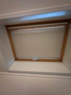 Dakraam rolgordijn verduisterend zandbeige Velux GHL U04, Ophalen, 100 tot 150 cm, Beige, Zo goed als nieuw