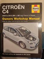Service Handboek  Haynes Citroen C4, Ophalen of Verzenden, Zo goed als nieuw, Citroën