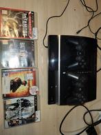 PS3 met 2 Controllers + 4 Games!, Spelcomputers en Games, Spelcomputers | Sony PlayStation 1, Ophalen, Gebruikt, Met 2 controllers