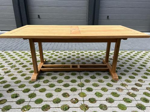 Teakhouten tuintafel 180 x 90 van Gloster in nieuwstaat, Tuin en Terras, Tuintafels, Zo goed als nieuw, Rechthoekig, Teakhout