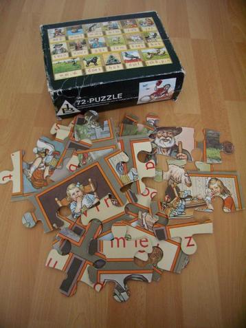 (leesplank) Puzzel Aap-Noot-Mies beschikbaar voor biedingen