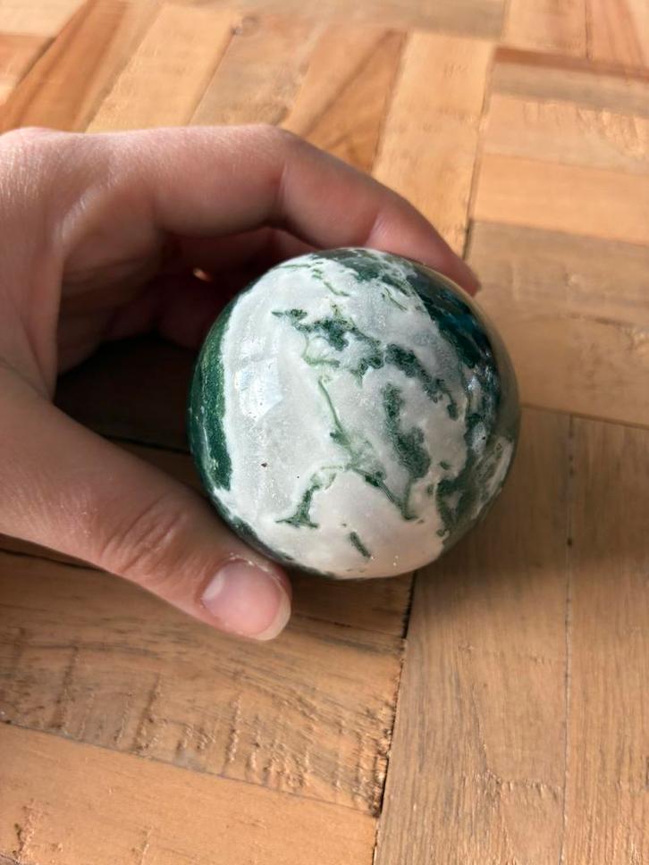 Mosagaat bol, Sieraden, Tassen en Uiterlijk, Edelstenen, Zo goed als nieuw, Ophalen of Verzenden