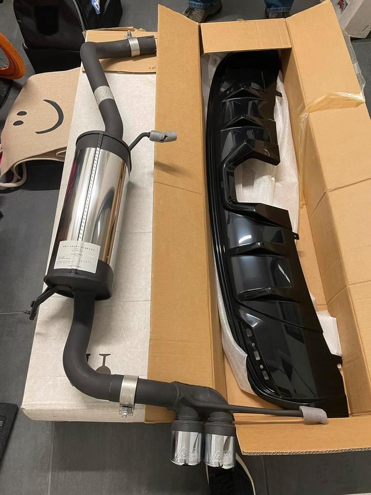 Originele ABT Sportuitlaat & Diffuser Audi A1 8X Facelift, Auto-onderdelen, Uitlaatsystemen, Audi, Nieuw, Ophalen of Verzenden