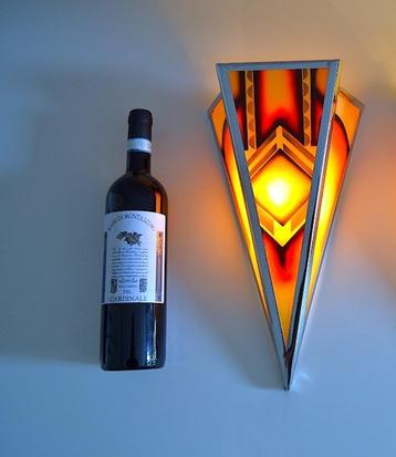Sierlijke Amsterdamse school / Art-Deco / Tuschinski lamp  beschikbaar voor biedingen