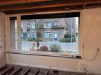 Groot raam met donker glas + optioneel rolluik, Gevelraam of Ruit, Gebruikt, Dubbelglas, 160 cm of meer