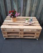 🌞PALLETTAFELS MEUBELS SALONTAFEL BIJZETTAFELS PLANTENTAFEL, Tuin en Terras, Tuinmeubel-accessoires, Ophalen of Verzenden, Zo goed als nieuw