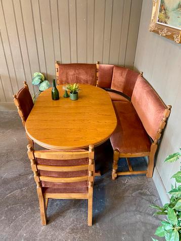 Echte Duitse eethoek Oostenrijkse hoekset zithoek bartafel beschikbaar voor biedingen