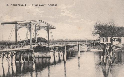 Boven Hardinxveld Mooie Gelopen Kaart uit 1915 met Brug., Verzamelen, Ansichtkaarten | Nederland, Gelopen, Zuid-Holland, Voor 1920