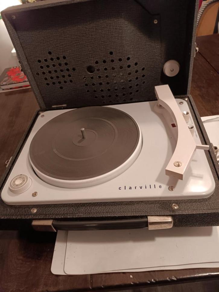 Clarville Platenspeler - Vintage Koffer Model, Audio, Tv en Foto, Platenspelers, Gebruikt, Platenspeler, Overige merken, Ophalen of Verzenden