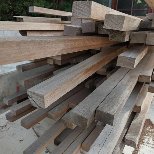 Hardhout basralocus regels ofwel onder balken voor terras, Tuin en Terras, Palen, Balken en Planken, Nieuw, Balken, 250 cm of meer