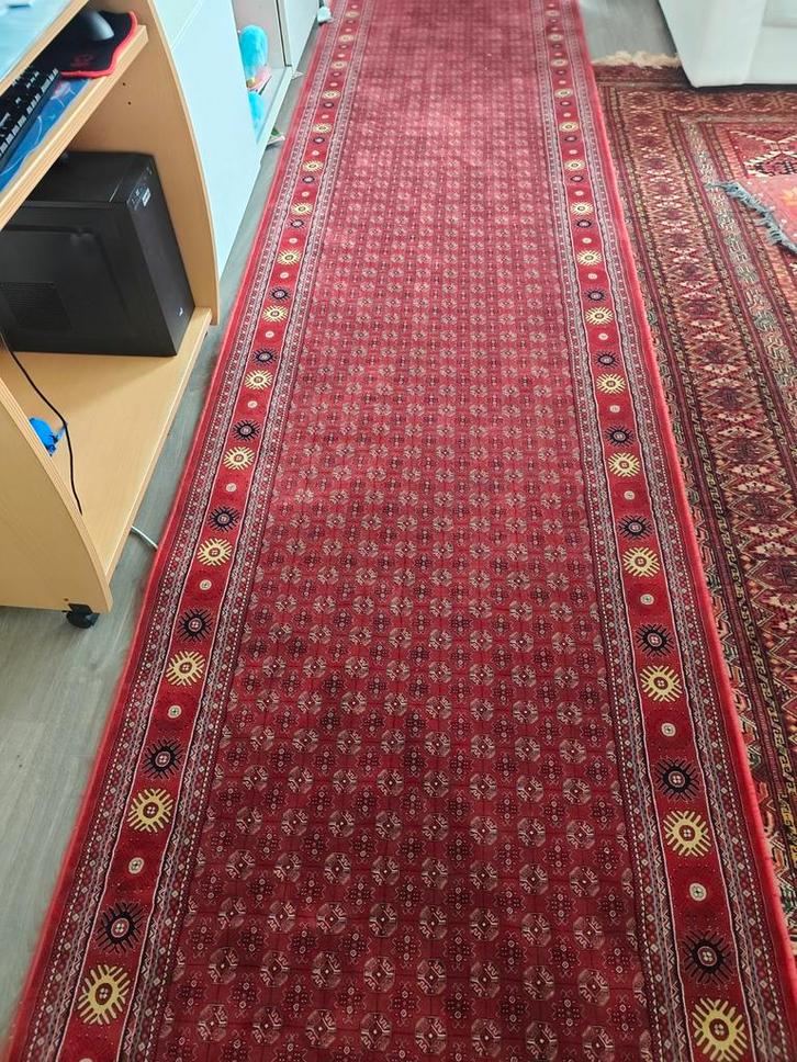 zgan  Perzisch tapijt shiraz - 4x1 meter, Huis en Inrichting, Stoffering | Tapijten en Kleden, Zo goed als nieuw, 100 tot 150 cm