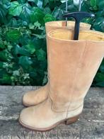 supergave vintage blokhak laars van Sendra maat 38, Bruin, Ophalen of Verzenden, Zo goed als nieuw, Sendra