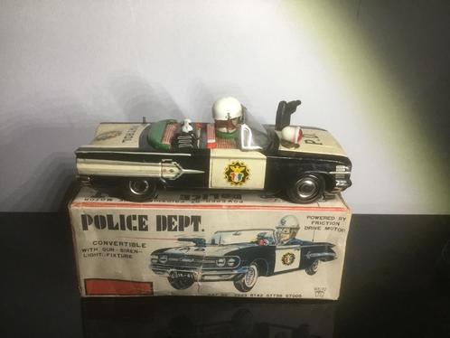 Politieauto Ichiko Japan, Antiek en Kunst, Antiek | Speelgoed, Ophalen of Verzenden